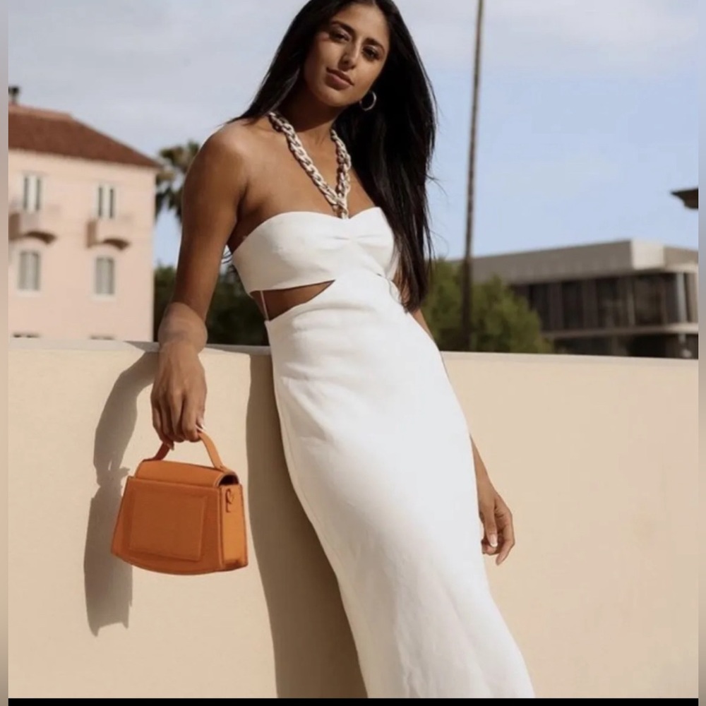 ZARA NEW CUT-OUT DRESS WITH CHAIN DETAIL - Picture 5 of 10